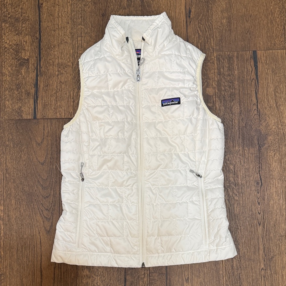 Patagonia white Quilted Packable Vest